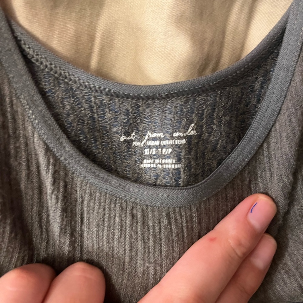 Dark Ribbed Bra Top - Picture 3 of 3